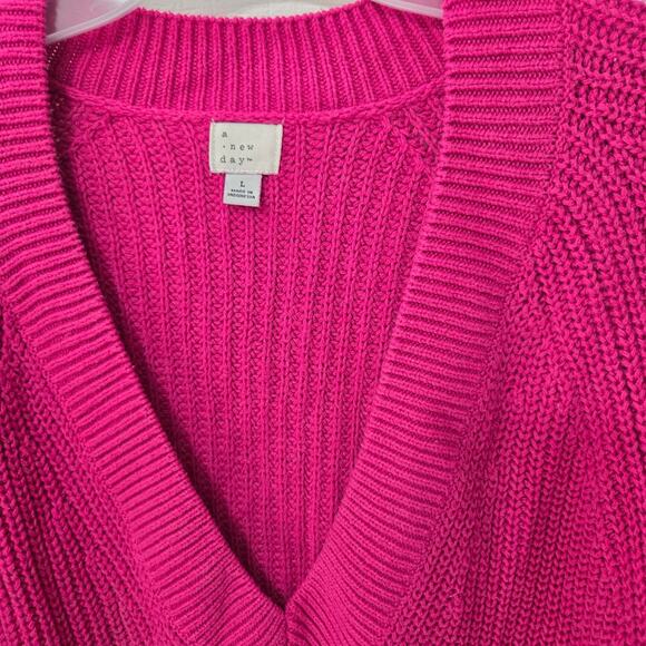 A New Day, Target V neck Sweater women's size Large - Picture 2 of 9